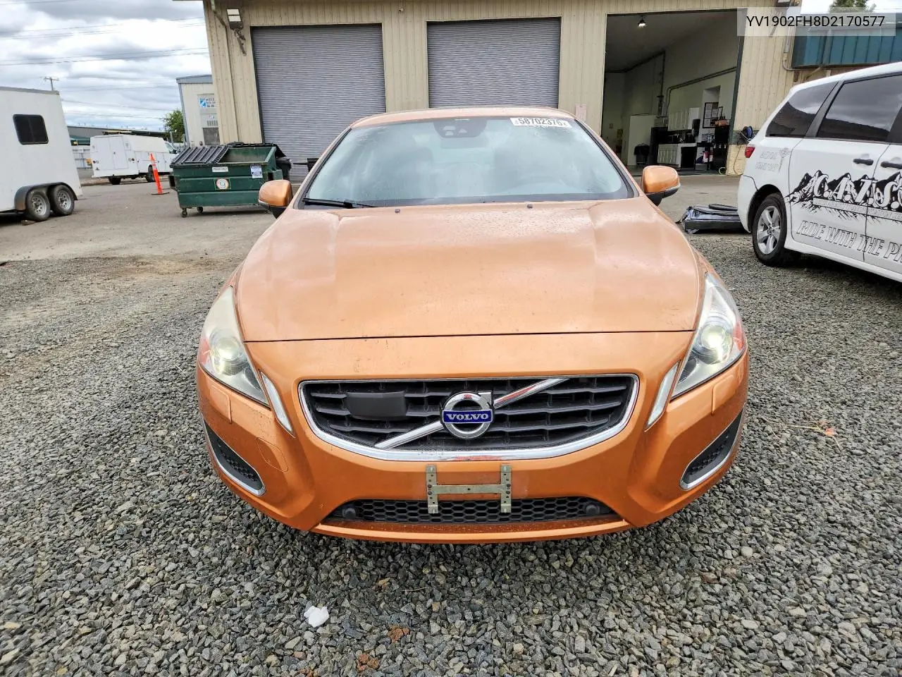 2013 Volvo S60 T6 VIN: YV1902FH8D2170577 Lot: 58702376