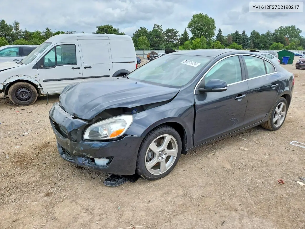 2013 Volvo S60 T5 VIN: YV1612FS7D2190217 Lot: 59071076