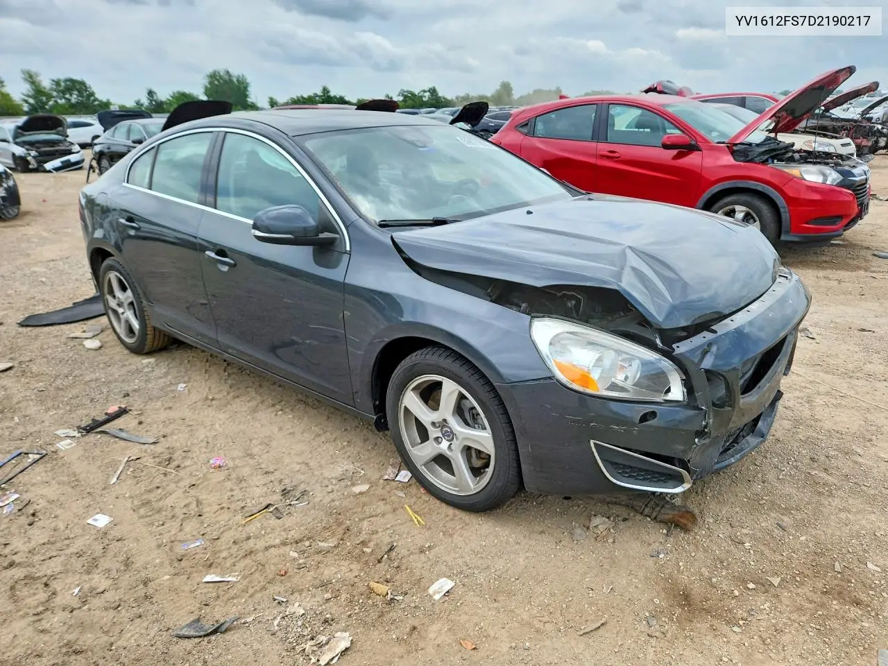 2013 Volvo S60 T5 VIN: YV1612FS7D2190217 Lot: 59071076