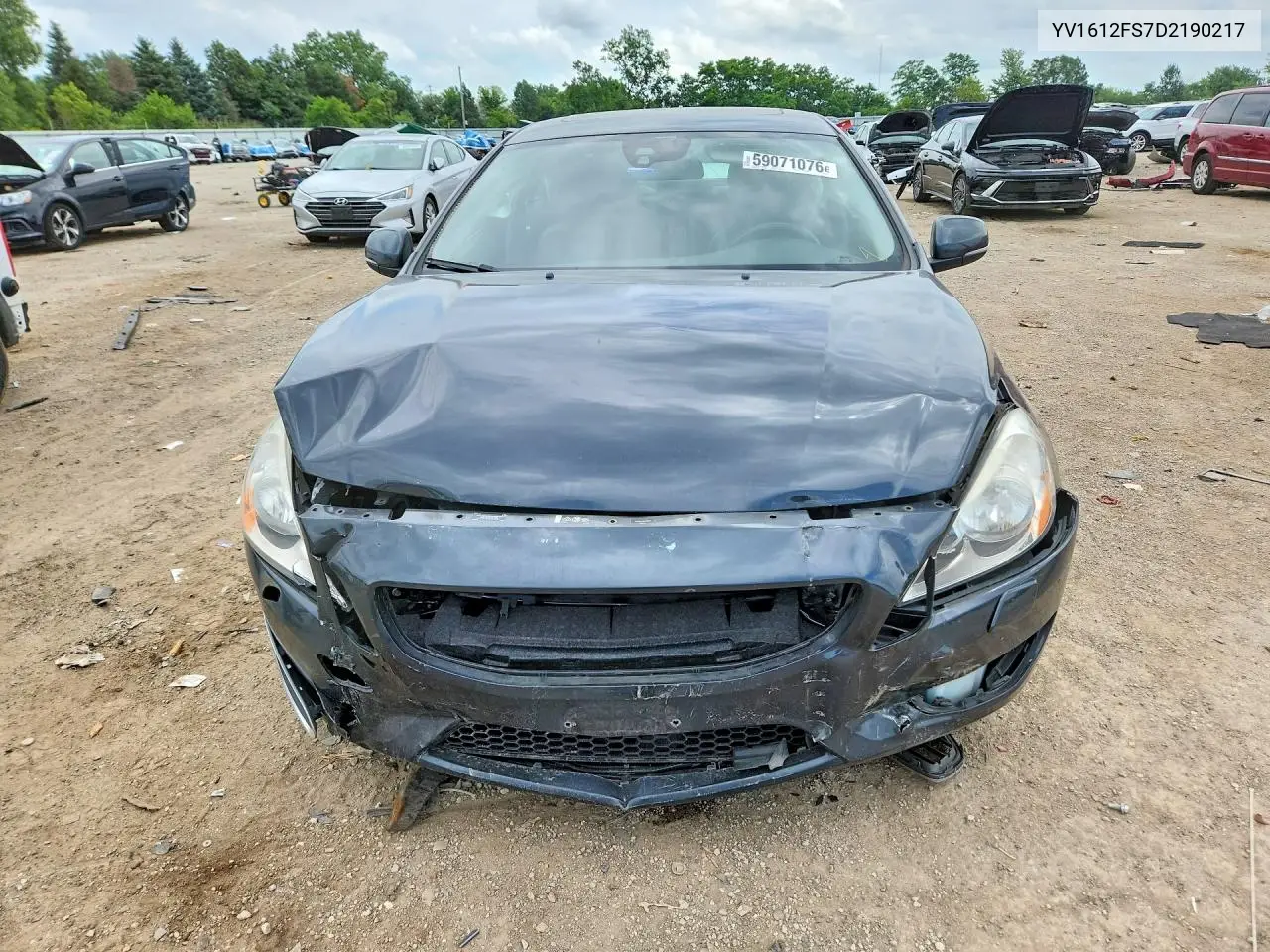 2013 Volvo S60 T5 VIN: YV1612FS7D2190217 Lot: 59071076