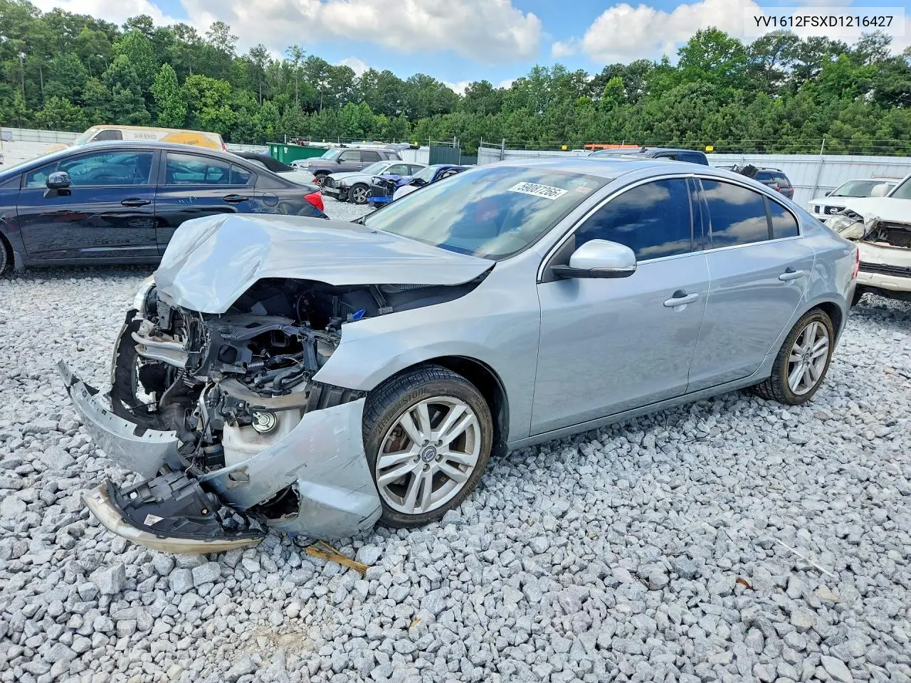 2013 Volvo S60 T5 VIN: YV1612FSXD1216427 Lot: 59087266