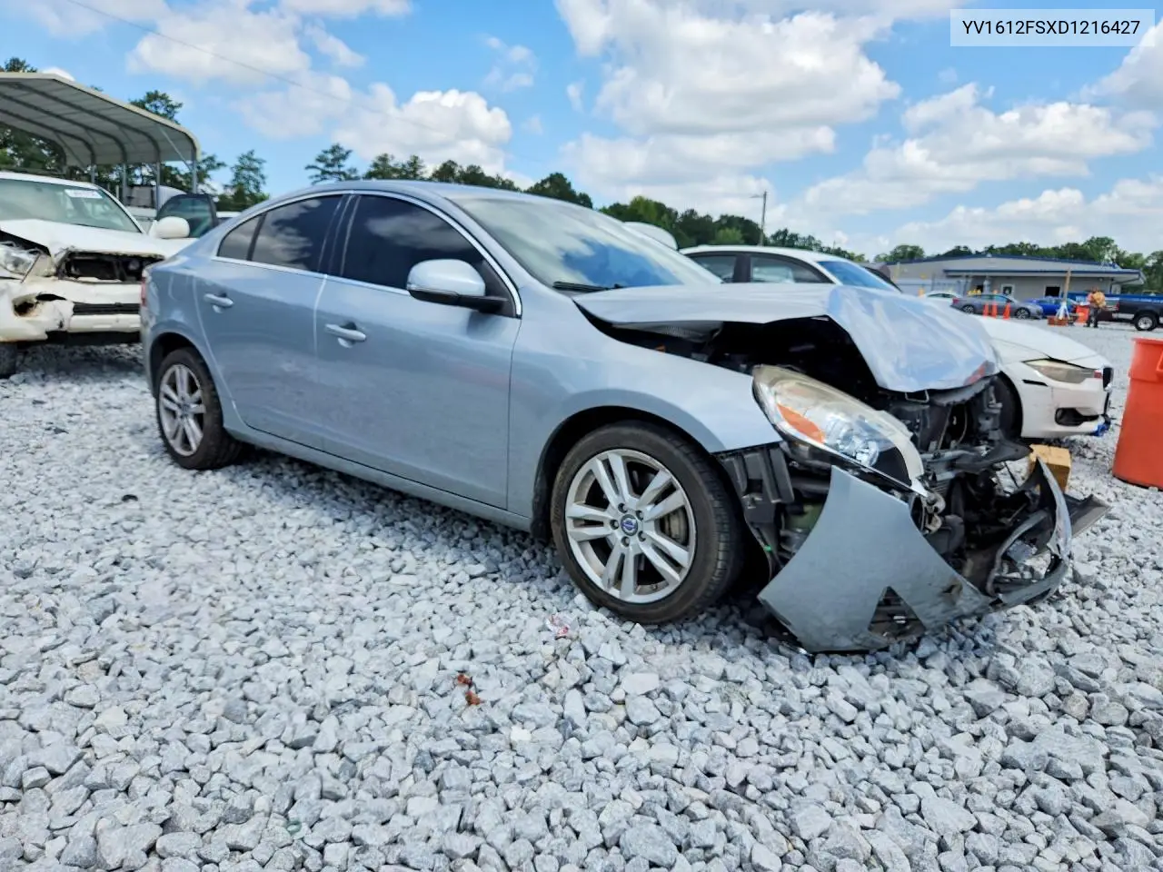 2013 Volvo S60 T5 VIN: YV1612FSXD1216427 Lot: 59087266