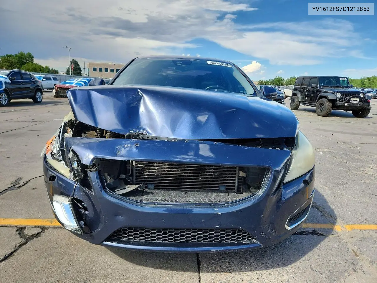 2013 Volvo S60 T5 VIN: YV1612FS7D1212853 Lot: 59744246