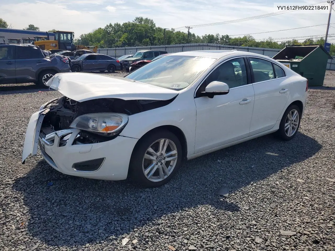 2013 Volvo S60 T5 VIN: YV1612FH9D2218491 Lot: 60060376