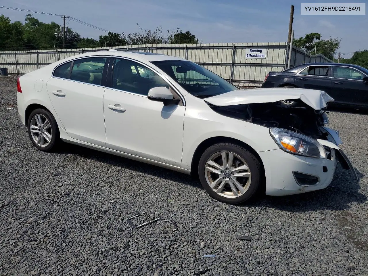 2013 Volvo S60 T5 VIN: YV1612FH9D2218491 Lot: 60060376