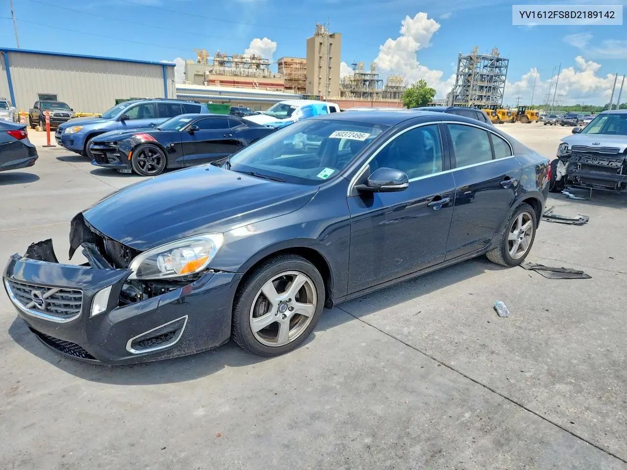 2013 Volvo S60 T5 VIN: YV1612FS8D2189142 Lot: 60372496