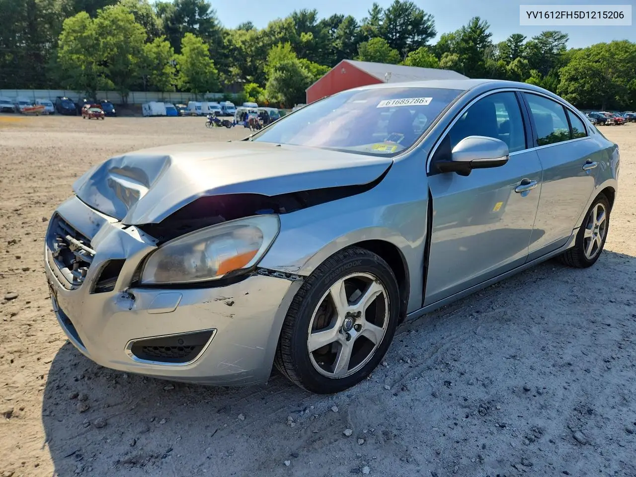 2013 Volvo S60 T5 VIN: YV1612FH5D1215206 Lot: 61685786