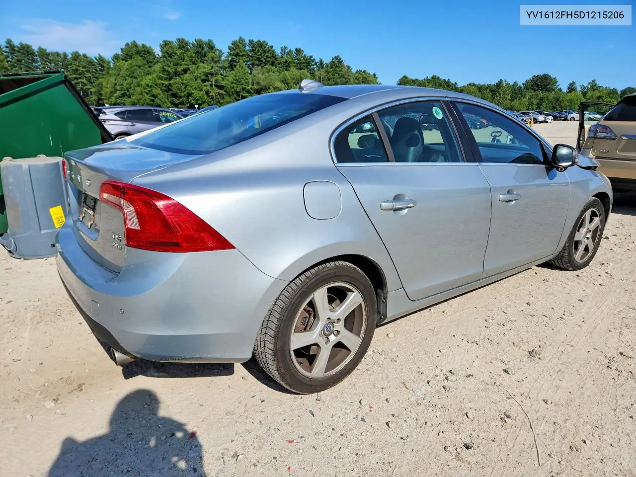 2013 Volvo S60 T5 VIN: YV1612FH5D1215206 Lot: 61685786