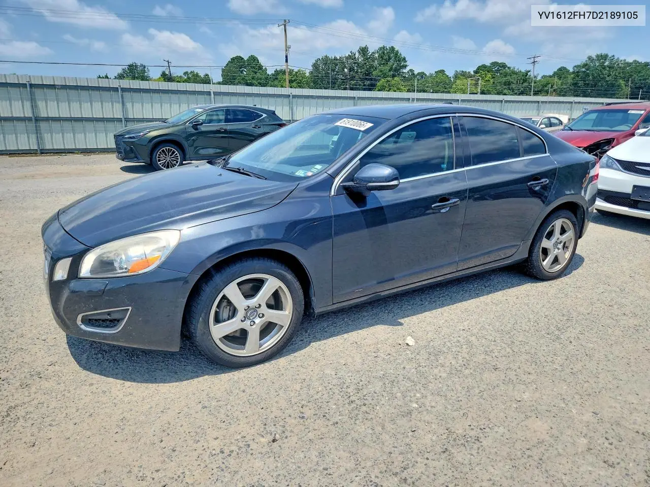 2013 Volvo S60 T5 VIN: YV1612FH7D2189105 Lot: 61910066