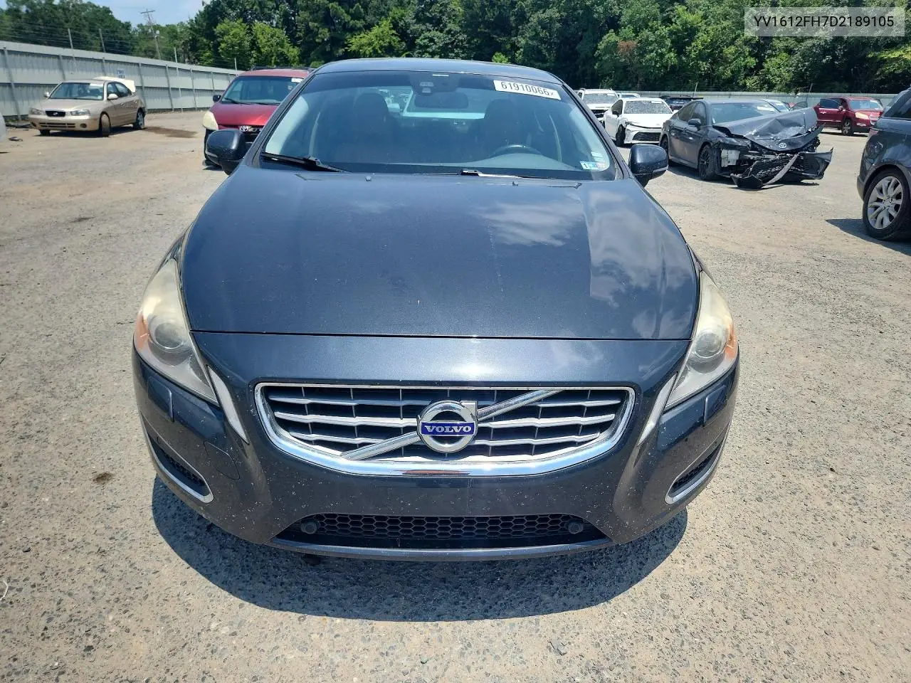 2013 Volvo S60 T5 VIN: YV1612FH7D2189105 Lot: 61910066