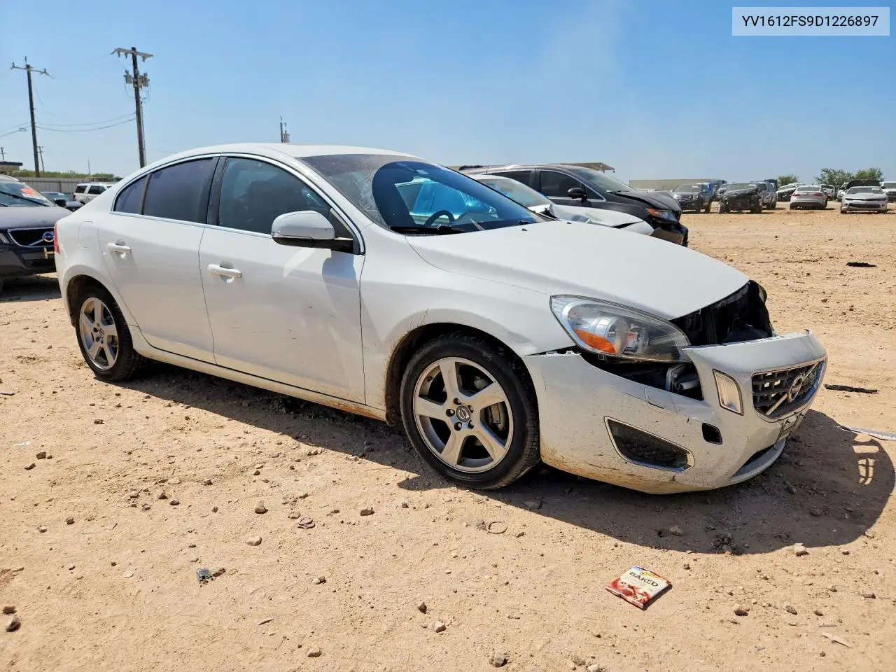 2013 Volvo S60 T5 VIN: YV1612FS9D1226897 Lot: 61980856