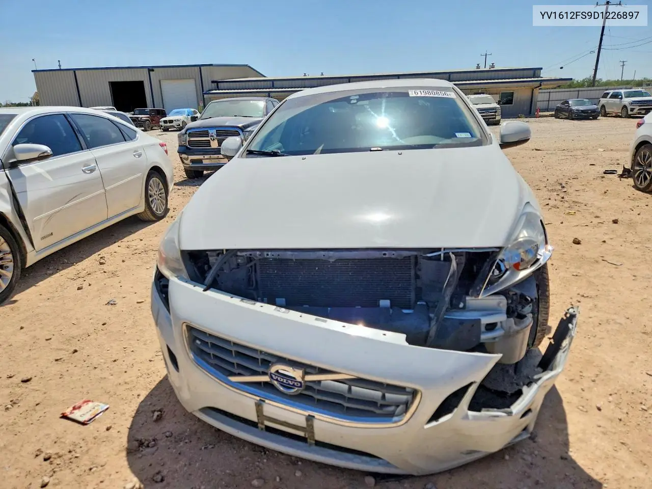 2013 Volvo S60 T5 VIN: YV1612FS9D1226897 Lot: 61980856