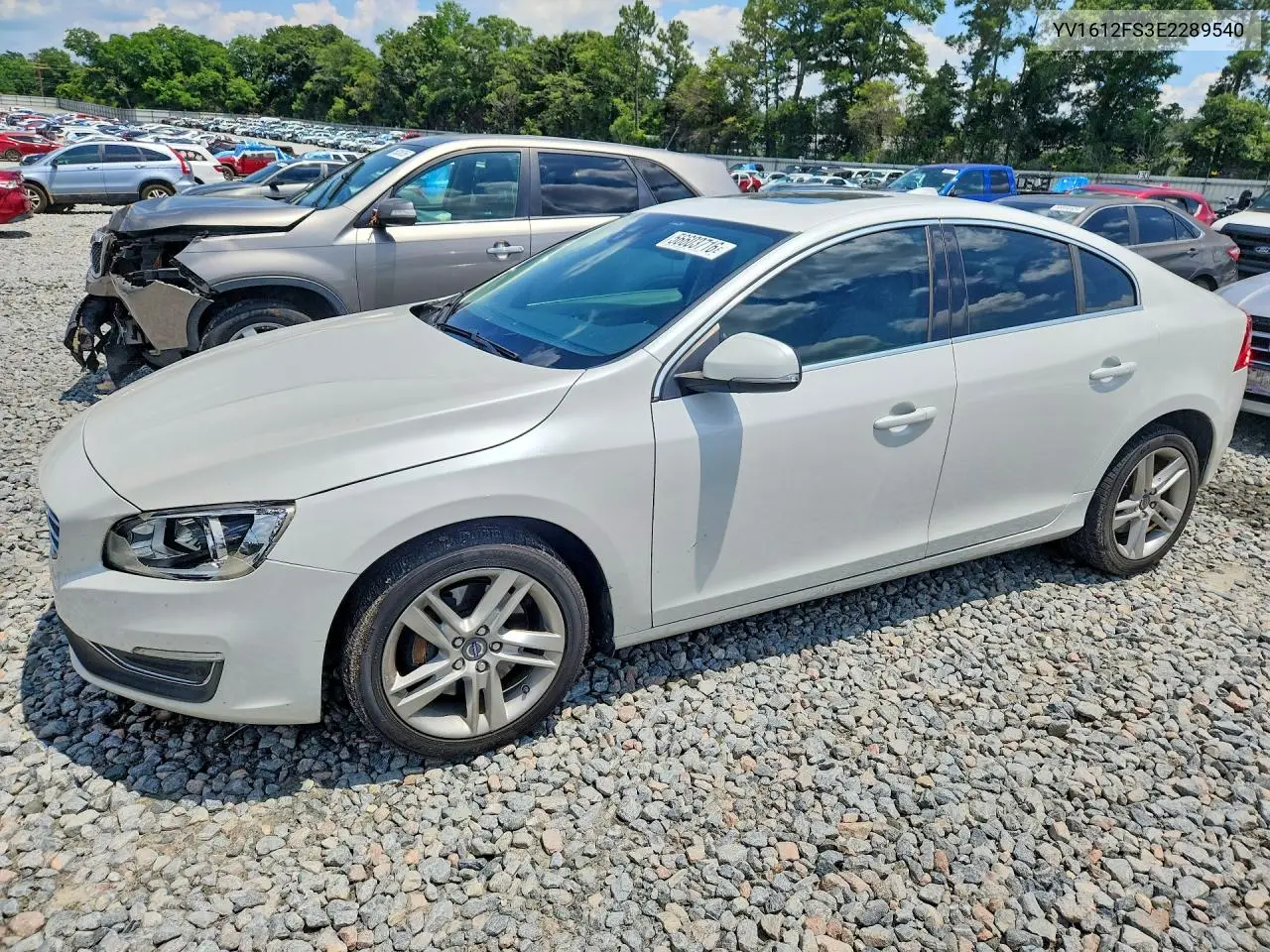 2014 Volvo S60 T5 VIN: YV1612FS3E2289540 Lot: 56603716