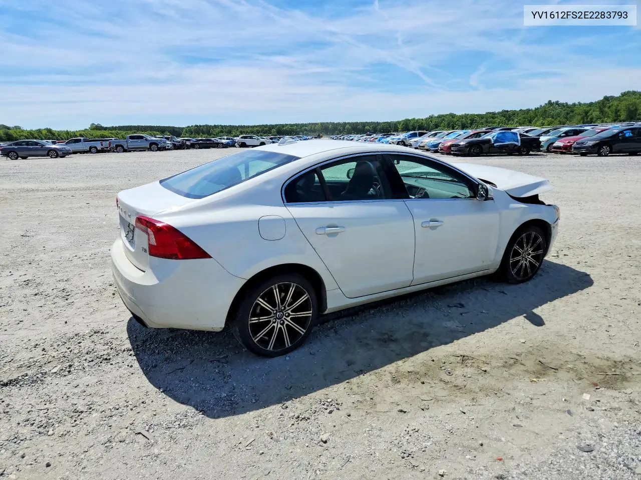 2014 Volvo S60 T5 VIN: YV1612FS2E2283793 Lot: 56834266