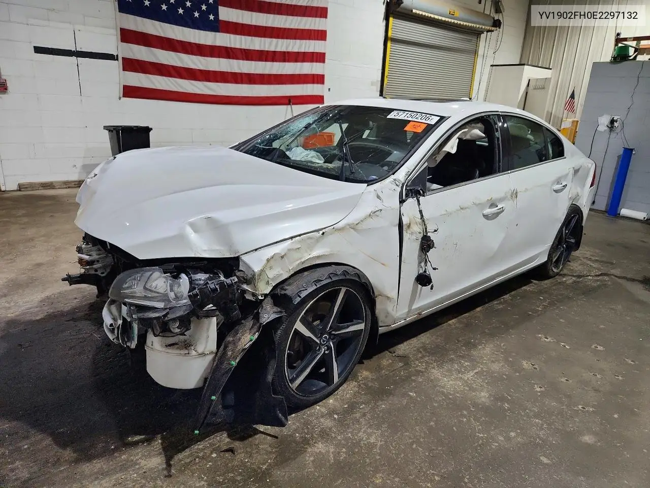 2014 Volvo S60 T6 VIN: YV1902FH0E2297132 Lot: 57150206