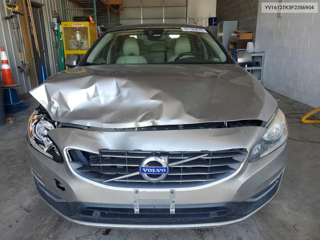 2015 Volvo S60 Premier VIN: YV1612TK3F2356904 Lot: 57135876