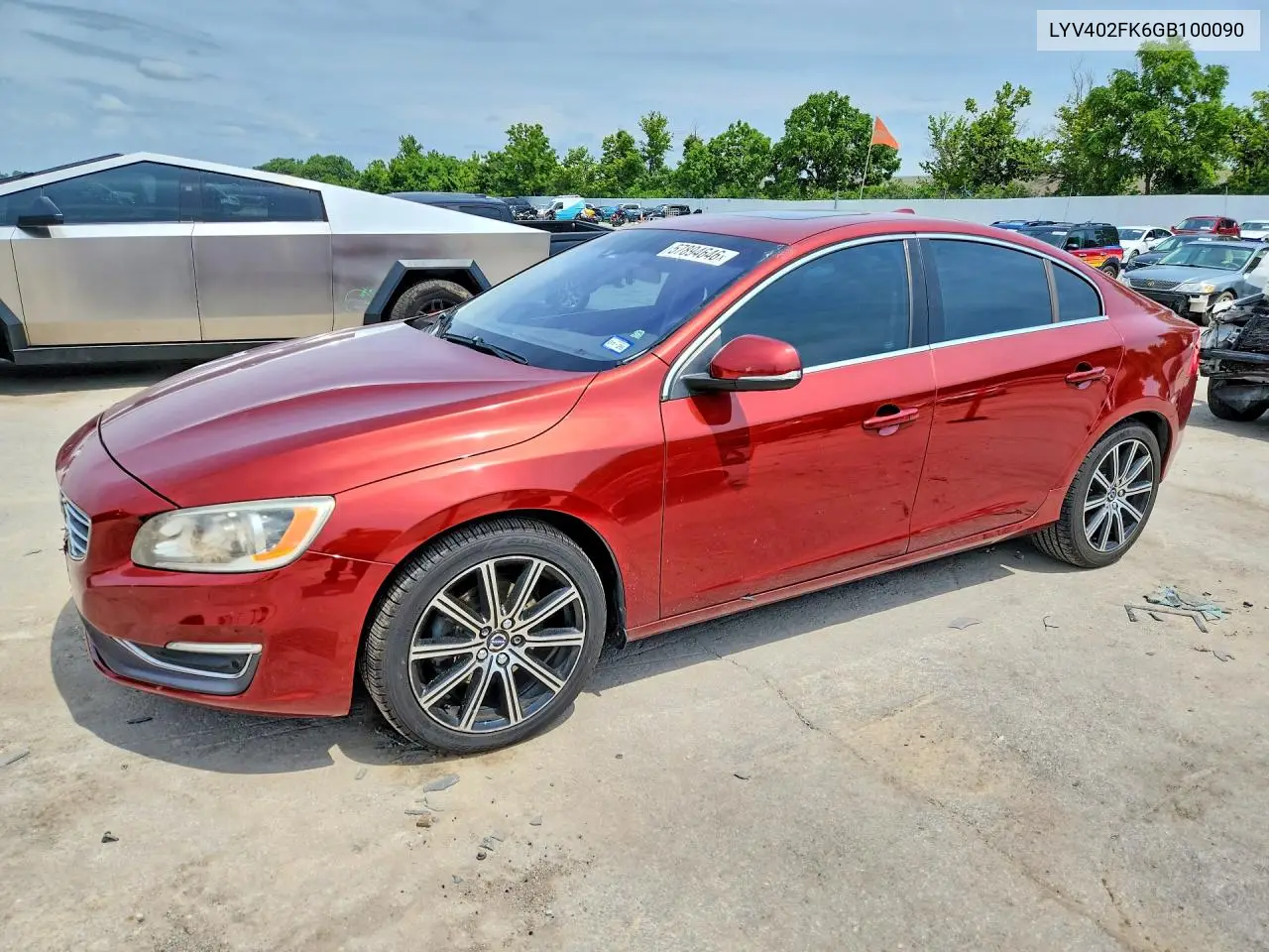 2016 Volvo S60 Premier VIN: LYV402FK6GB100090 Lot: 57894646