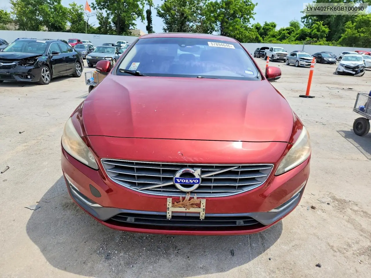 2016 Volvo S60 Premier VIN: LYV402FK6GB100090 Lot: 57894646