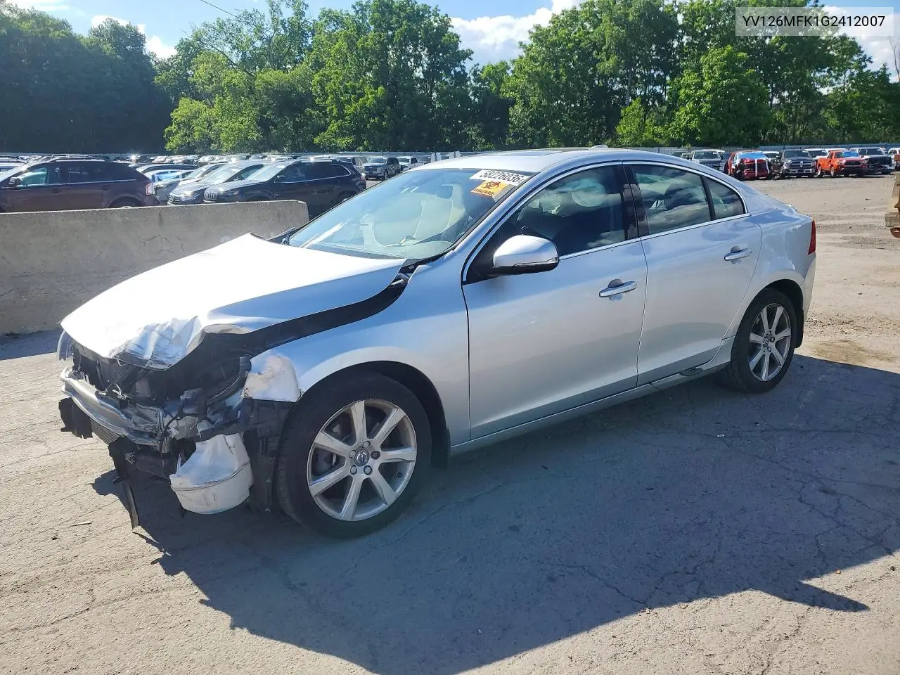 2016 Volvo S60 Premier VIN: YV126MFK1G2412007 Lot: 58226036