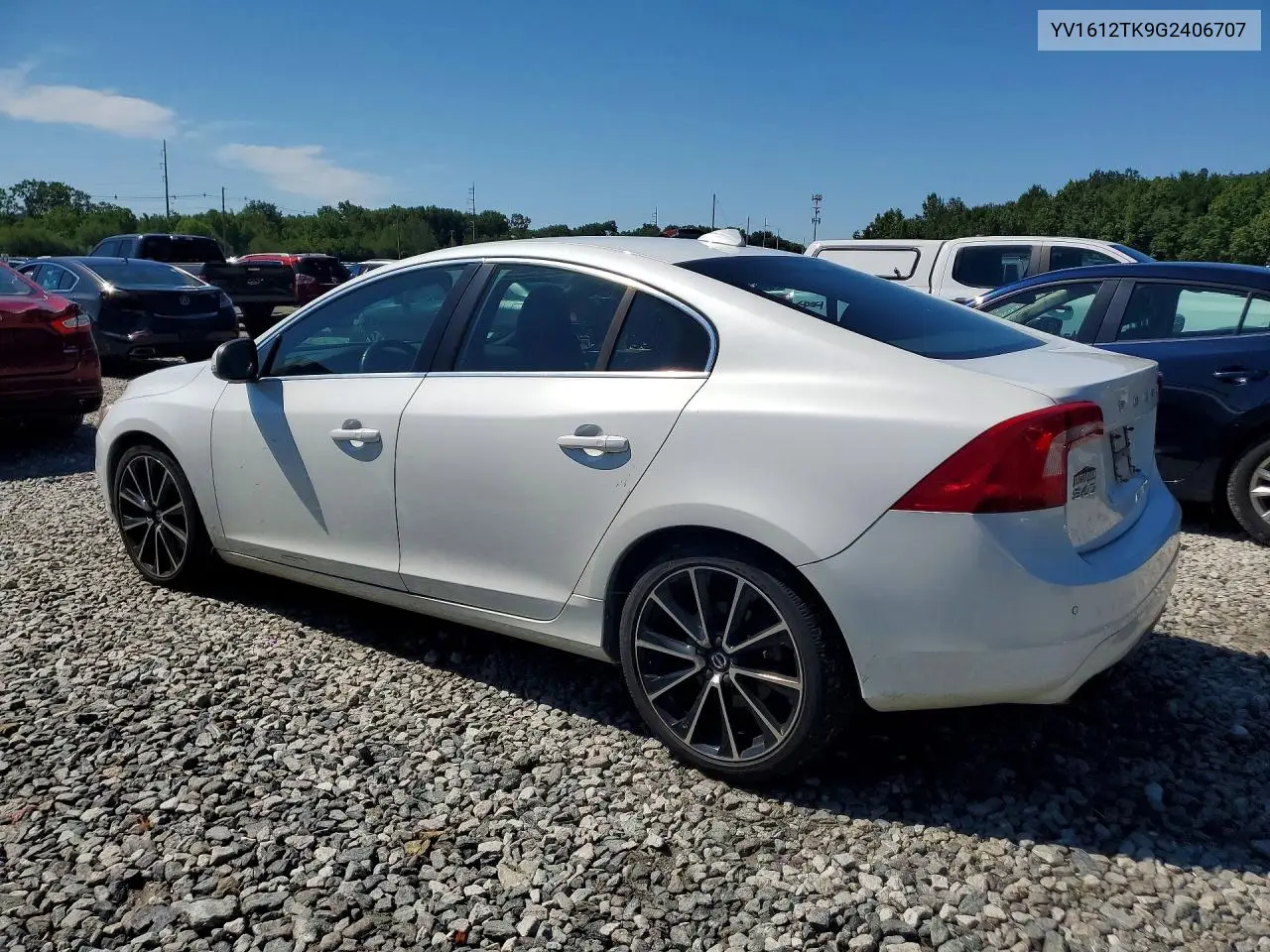2016 Volvo S60 Premier VIN: YV1612TK9G2406707 Lot: 58504996