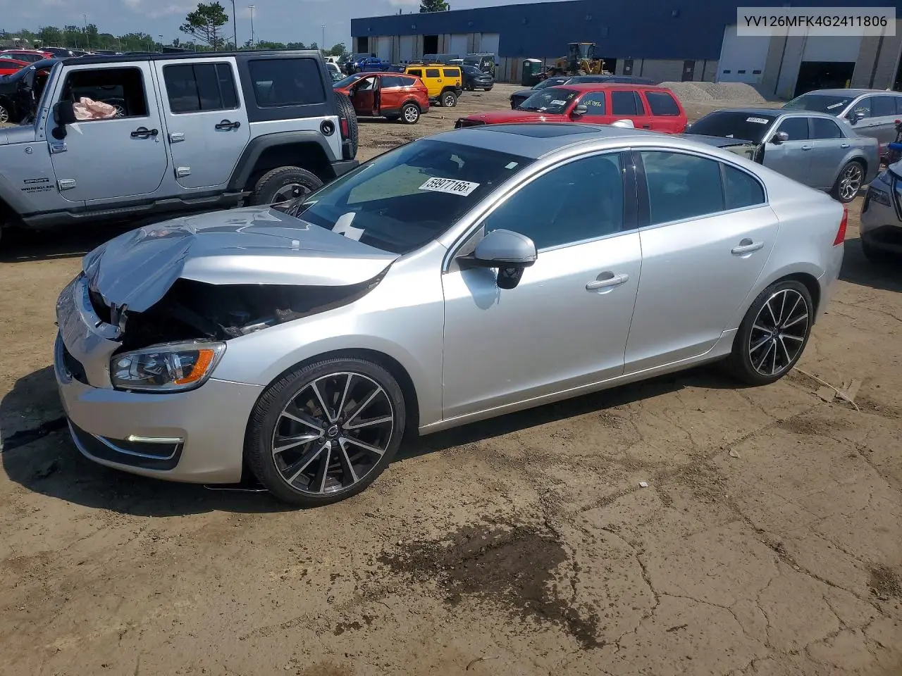 2016 Volvo S60 Premier VIN: YV126MFK4G2411806 Lot: 59977166
