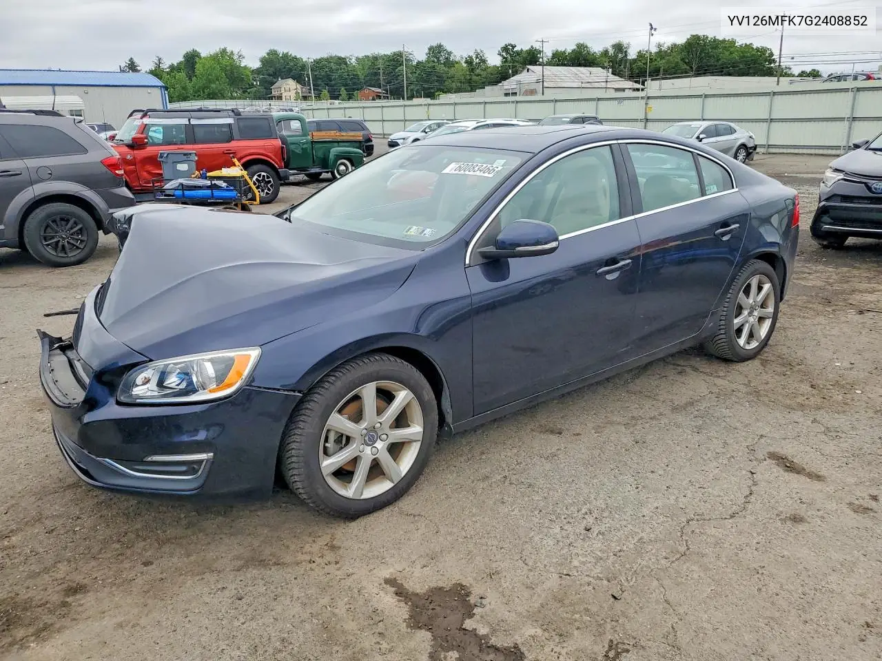2016 Volvo S60 Premier VIN: YV126MFK7G2408852 Lot: 60083466