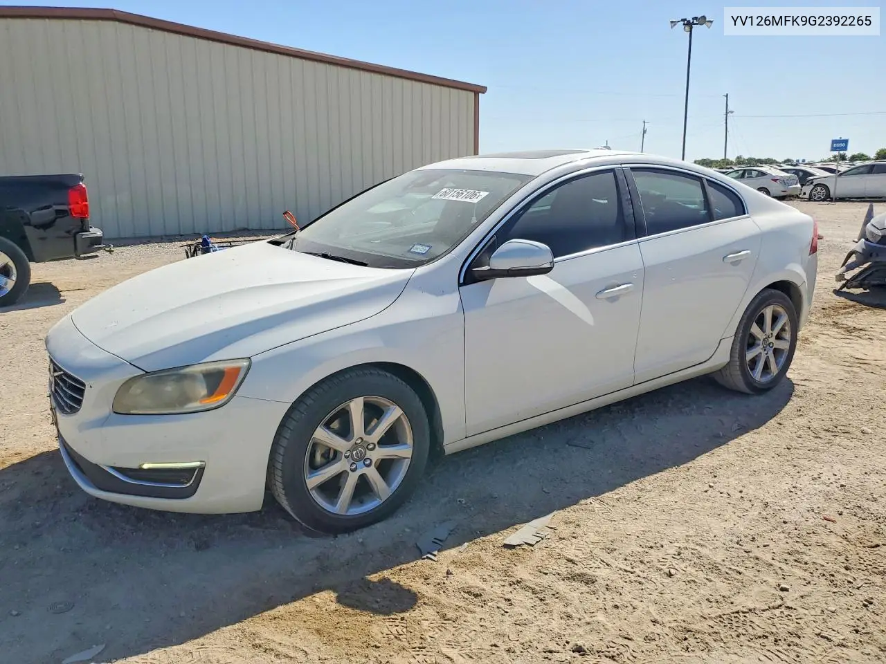 2016 Volvo S60 Premier VIN: YV126MFK9G2392265 Lot: 60156106