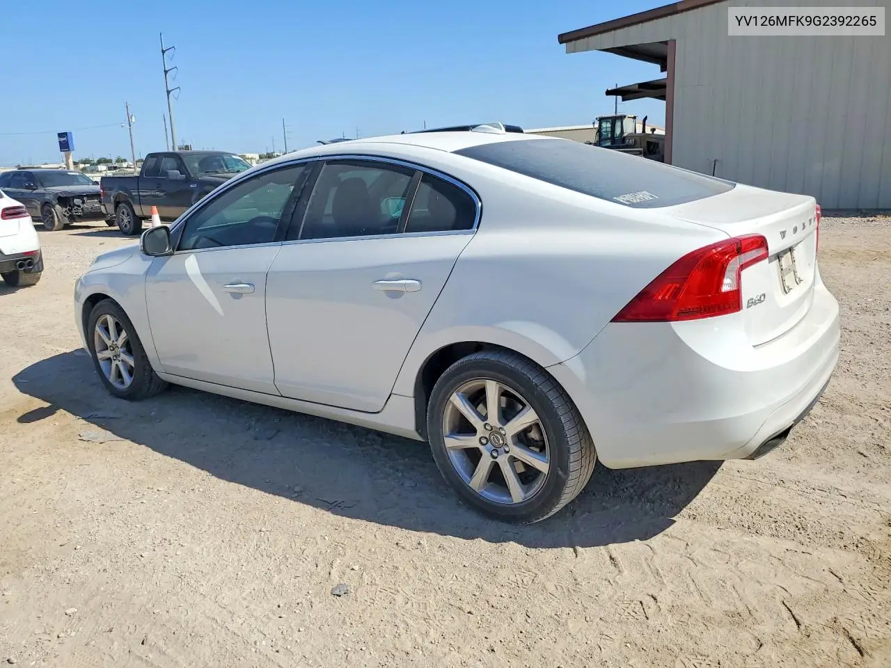 2016 Volvo S60 Premier VIN: YV126MFK9G2392265 Lot: 60156106