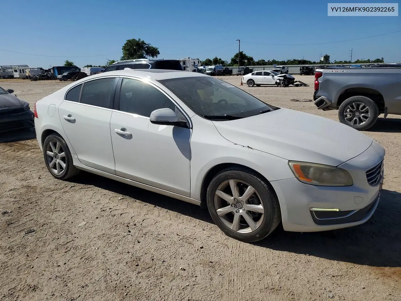 2016 Volvo S60 Premier VIN: YV126MFK9G2392265 Lot: 60156106