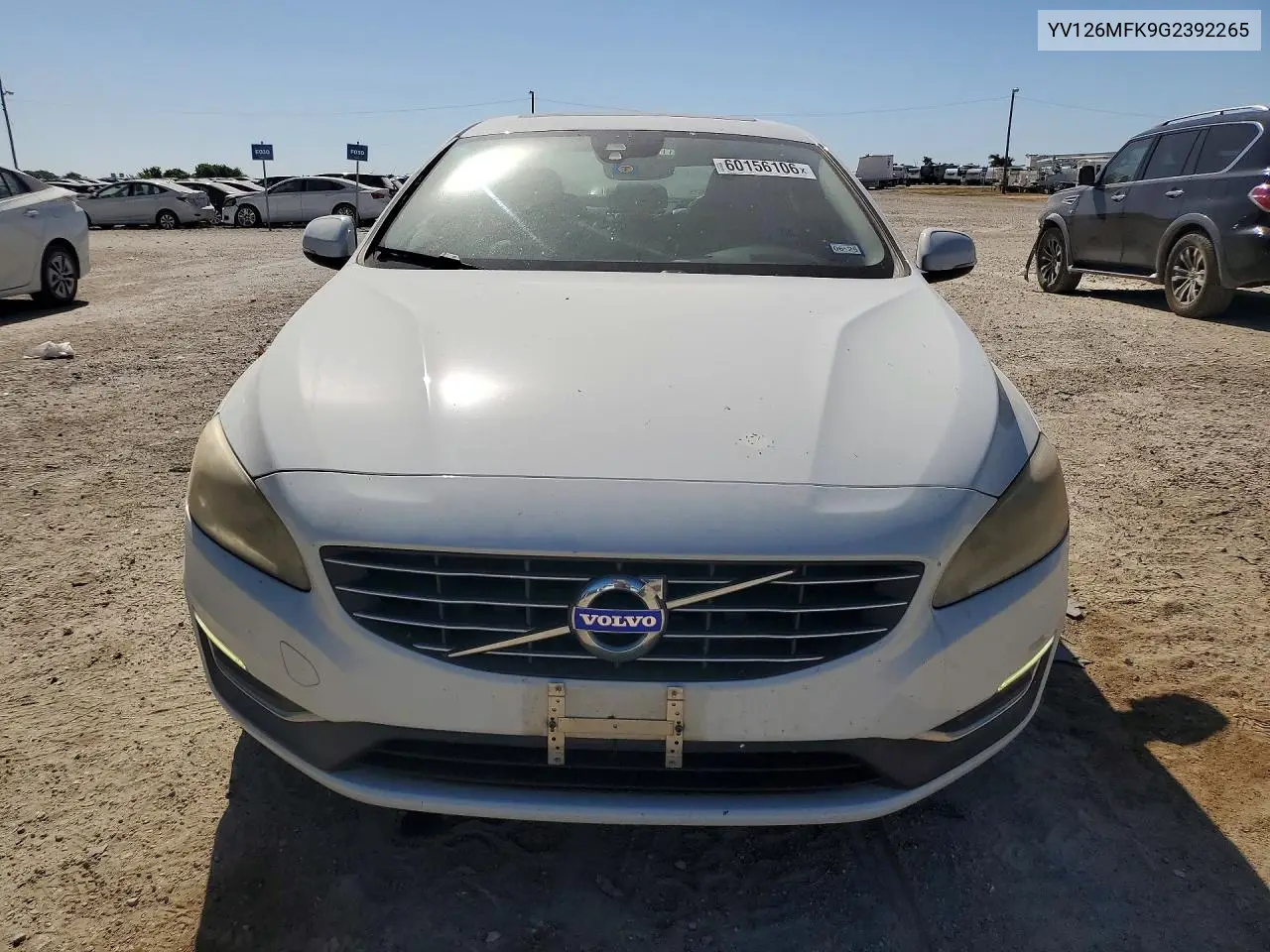 2016 Volvo S60 Premier VIN: YV126MFK9G2392265 Lot: 60156106