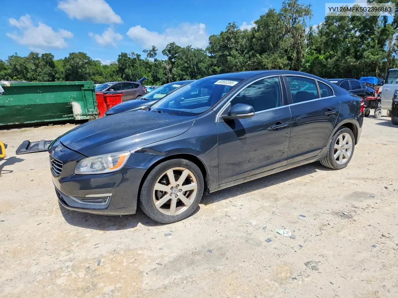 2016 Volvo S60 Premier VIN: YV126MFK5G2396863 Lot: 60883396