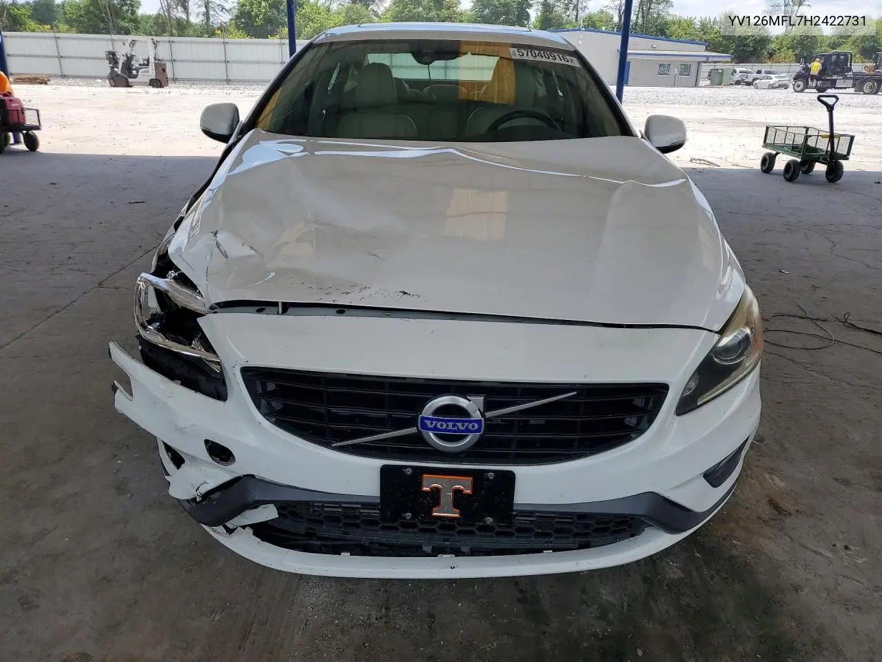 2017 Volvo S60 VIN: YV126MFL7H2422731 Lot: 57040916
