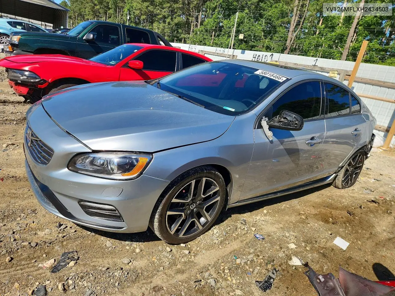 2017 Volvo S60 VIN: YV126MFLXH2434503 Lot: 58018466