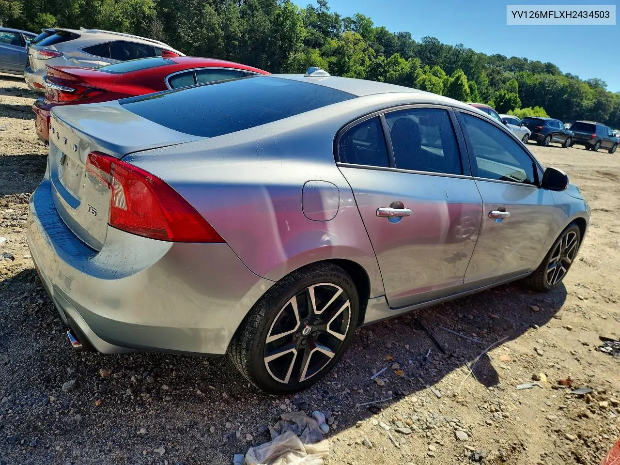 2017 Volvo S60 VIN: YV126MFLXH2434503 Lot: 58018466
