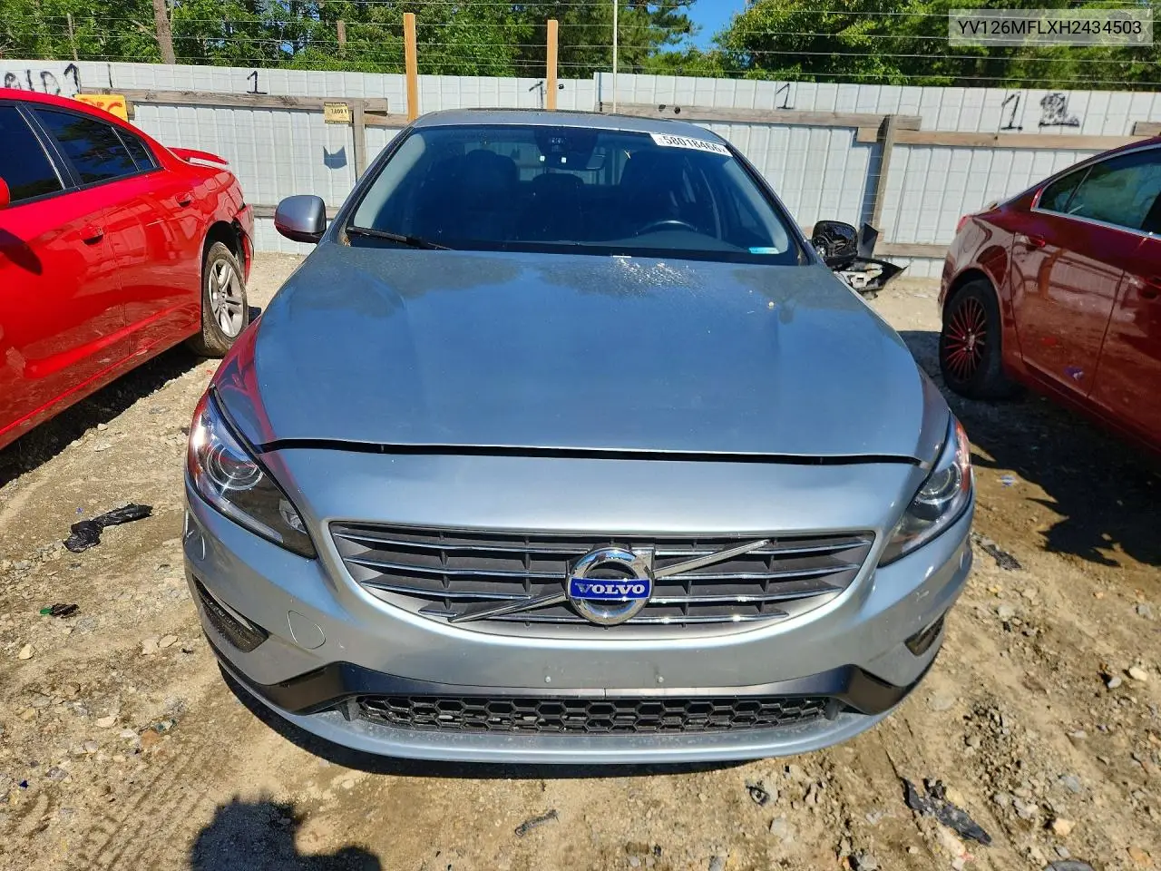 2017 Volvo S60 VIN: YV126MFLXH2434503 Lot: 58018466