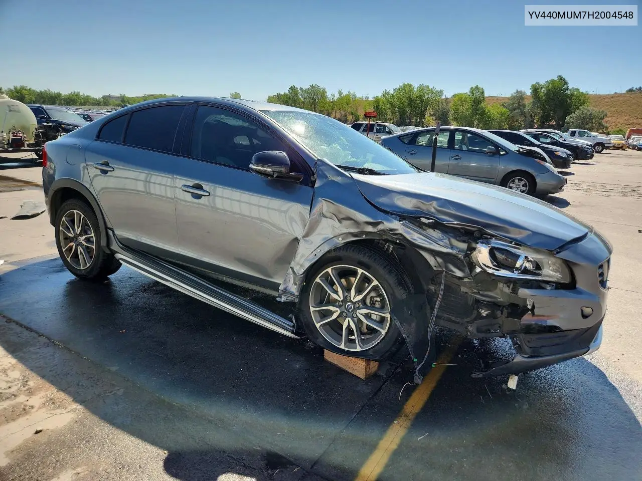 2017 Volvo S60 Cross Country T5 VIN: YV440MUM7H2004548 Lot: 60709446
