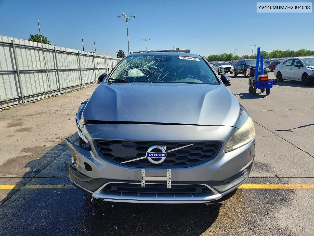 2017 Volvo S60 Cross Country T5 VIN: YV440MUM7H2004548 Lot: 60709446