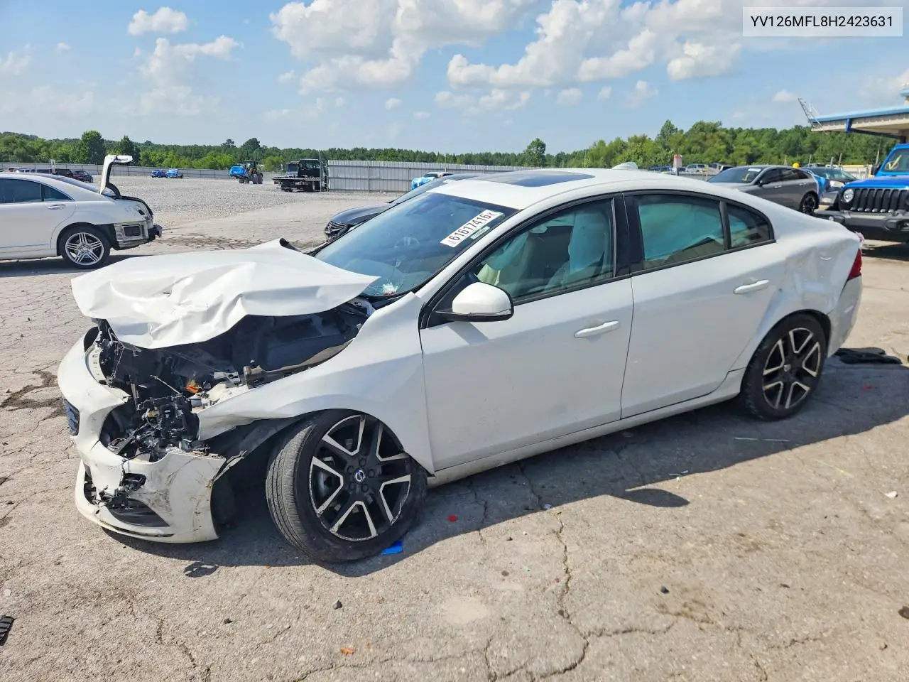 2017 Volvo S60 VIN: YV126MFL8H2423631 Lot: 61617416