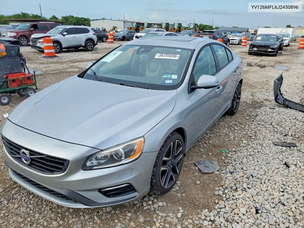 2018 Volvo S60 Dynamic VIN: YV126MFL6J2450896 Lot: 58285056