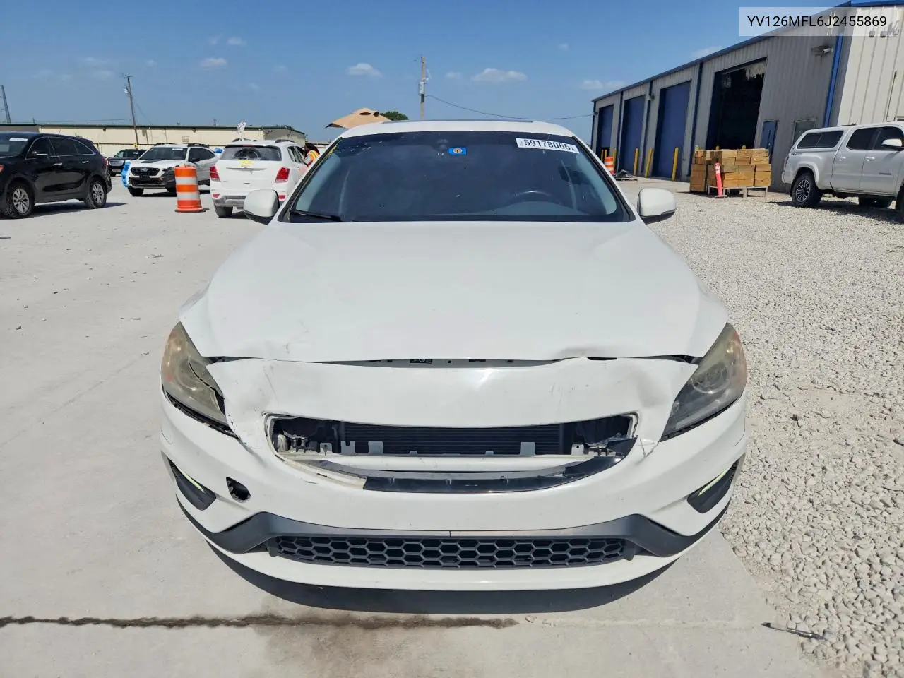 2018 Volvo S60 Dynamic VIN: YV126MFL6J2455869 Lot: 59178066
