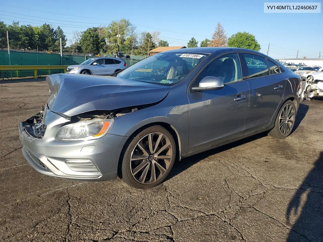 2018 Volvo S60 Dynamic VIN: YV140MTL1J2460637 Lot: 61027386