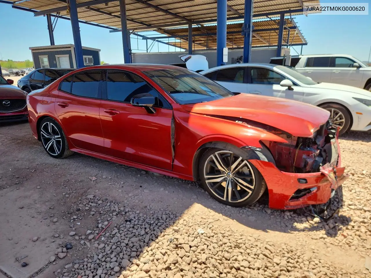 2019 Volvo S60 T6 R-Design VIN: 7JRA22TM0KG000620 Lot: 55816046