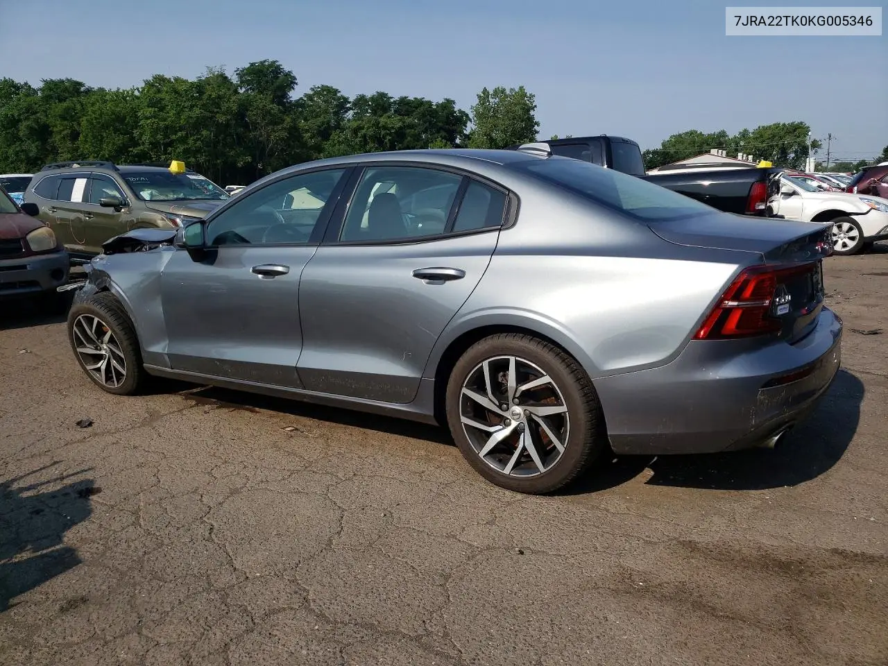2019 Volvo S60 T6 Momentum VIN: 7JRA22TK0KG005346 Lot: 57210436