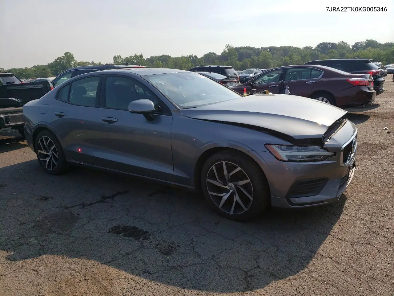 2019 Volvo S60 T6 Momentum VIN: 7JRA22TK0KG005346 Lot: 57210436