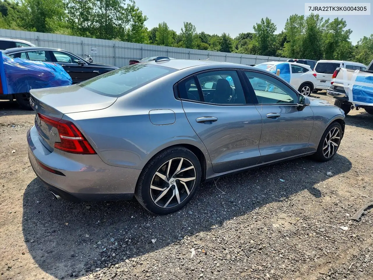 2019 Volvo S60 T6 Momentum VIN: 7JRA22TK3KG004305 Lot: 57556776