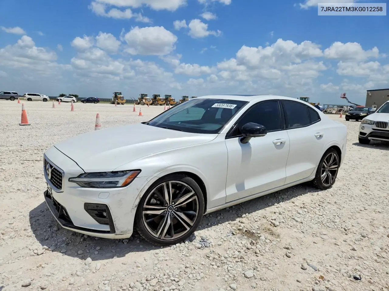 2019 Volvo S60 T6 R-Design VIN: 7JRA22TM3KG012258 Lot: 58097936