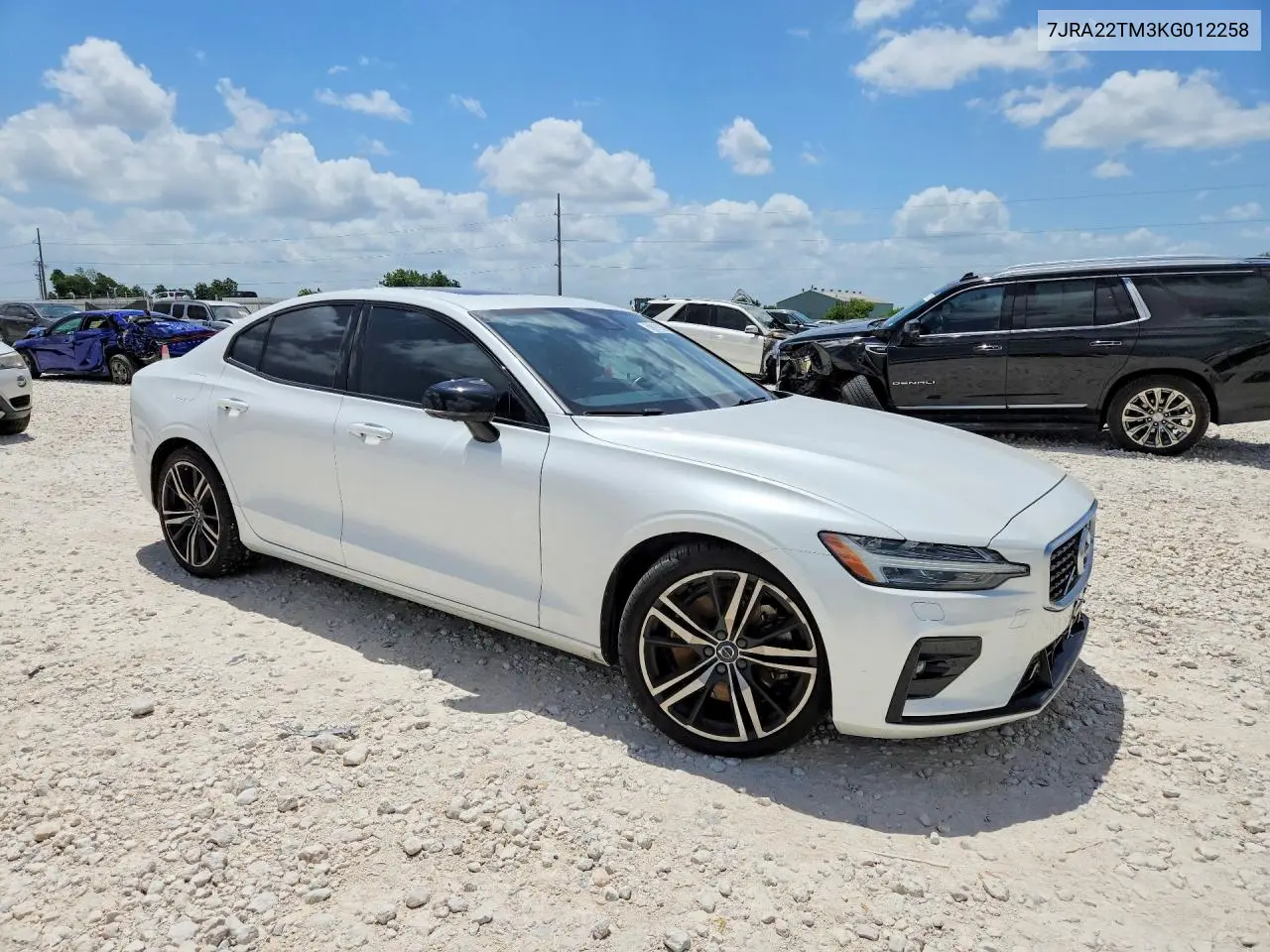 2019 Volvo S60 T6 R-Design VIN: 7JRA22TM3KG012258 Lot: 58097936