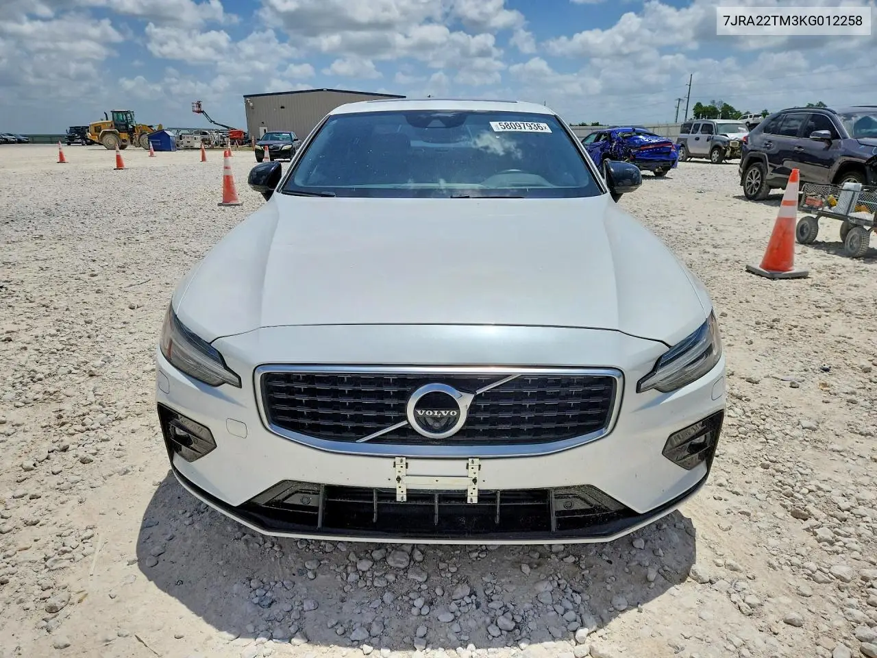 2019 Volvo S60 T6 R-Design VIN: 7JRA22TM3KG012258 Lot: 58097936