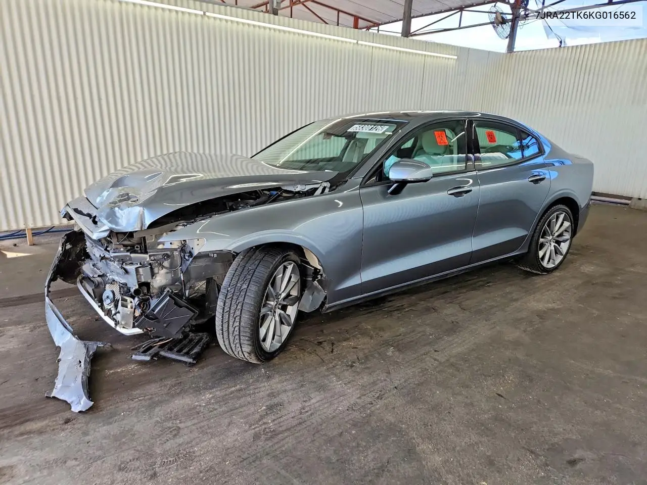2019 Volvo S60 T6 Momentum VIN: 7JRA22TK6KG016562 Lot: 58308126