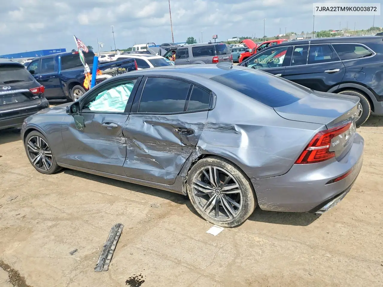 2019 Volvo S60 T6 R-Design VIN: 7JRA22TM9KG003872 Lot: 58896746